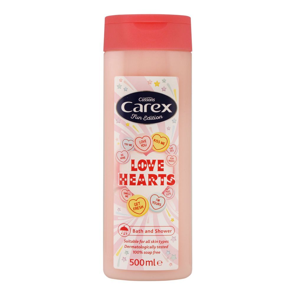 CUSSONS CAREX LOVE HEARTS SHOWER GEL 500ML