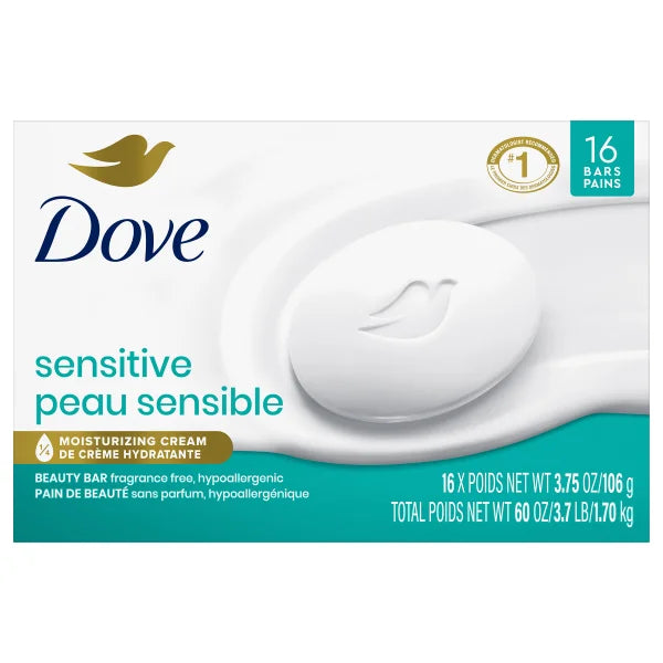 DOVE SENSITIVE SKIN SOAP USA 106G