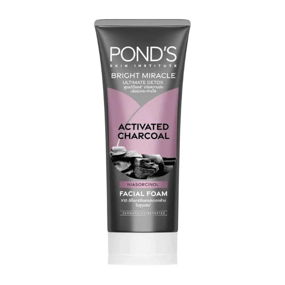 PONDS ACTIVATED CHARCOAL FACIAL FOAM FACEWASH 90G