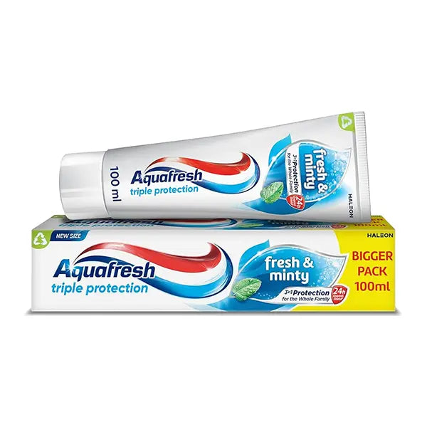 AQUAFRESH TRIPLE PROTECTION MENTHE DOUCE TOOTHPASTE 75ML