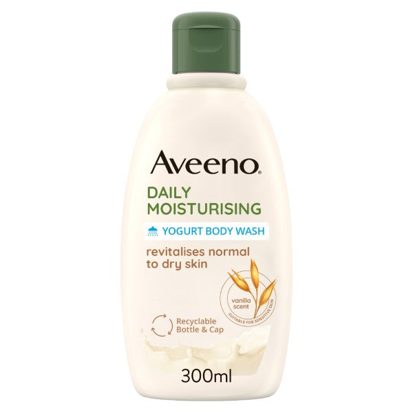 AVEENO DAILY MOISTURISING RECITALISES YOGURT BODY WASH 300ML