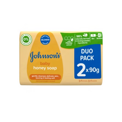 JOHNSONS BABY HONEY SOAP 90G 2PCS