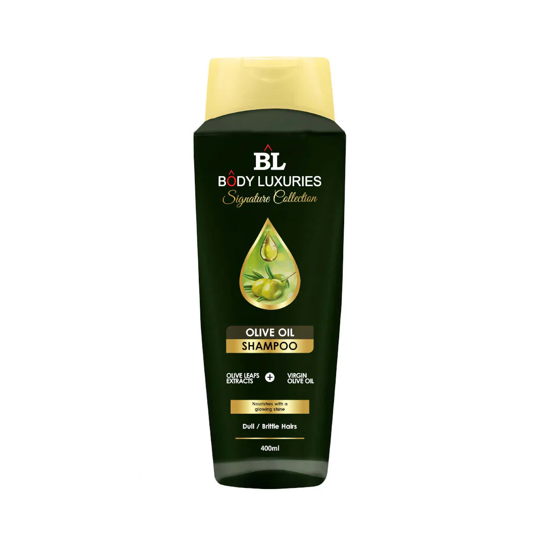 BODY LUXURIES OLIVE OIL SHAMPOO FOR DULL HAIR 400ML