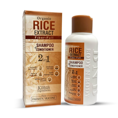 BNB RICE FIBER-FULL 2IN1 SHAMPOO+CONDITIONER 250ML