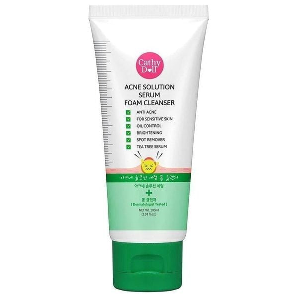 CATHY DOLL ANCE SOLUTION SERUM FOAM CLEANSER 100ML