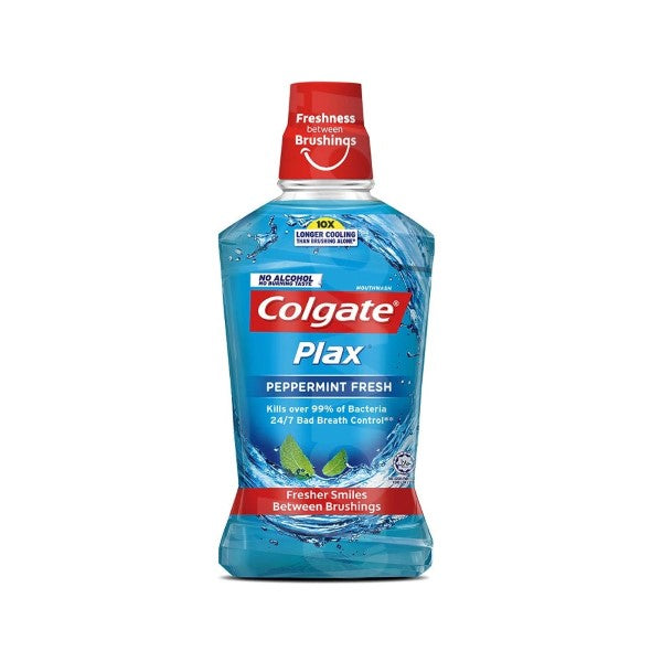COLGATE PLAX PEPPERMINT MOUTHWASH 500ML