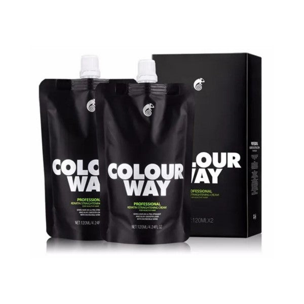 COLOUR WAY KERATIN STRAIGHTENING CREAM 280MLX2