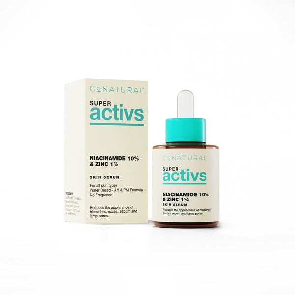 CO NATURAL ACTIVS NIACINAMIDE 10%+ZINC 1% SKIN SERUM 30ML