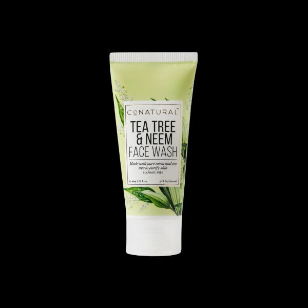 CO NATURAL TEA TREE & NEEM FACE WASH 60ML