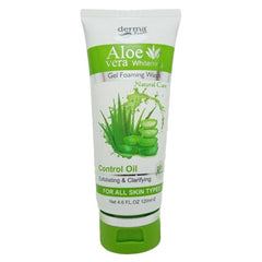 DERMA CLEAN ALOE VERA WHITENING GEL FOAMING FACEWASH 120ML