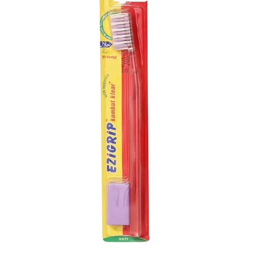 EZIGRIP KOMBAT KLEAR MEDIUM TOOTH BRUSH