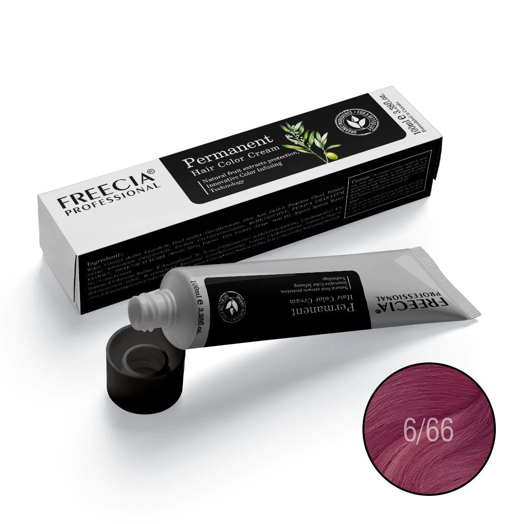 FREECIA PERMANENT HAIR COLOR 100ML 6/66