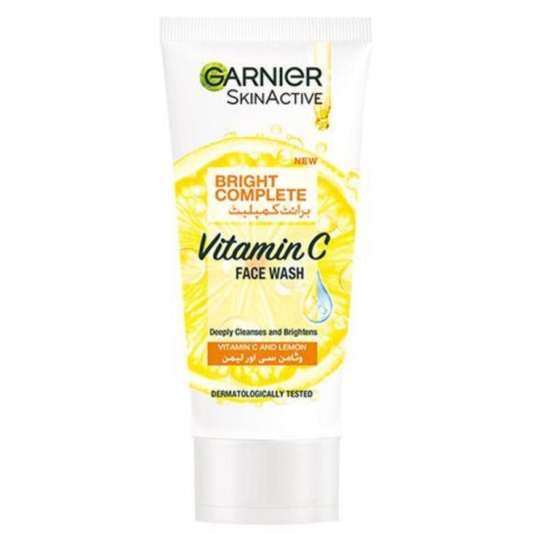 GARNIER BRIGHT COMPLETE VITAMIN C FACE WASH 100ML