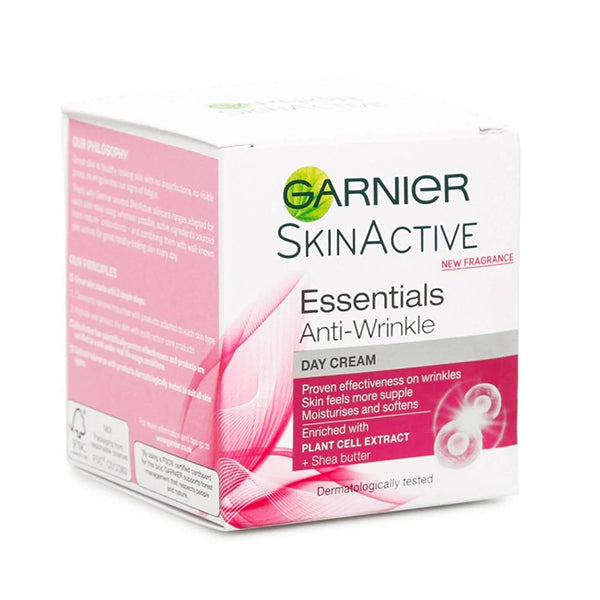 GARNIER SKIN ACTIVE ESSENTIAL ANTI WRINKLE DAY CREAM 50ML