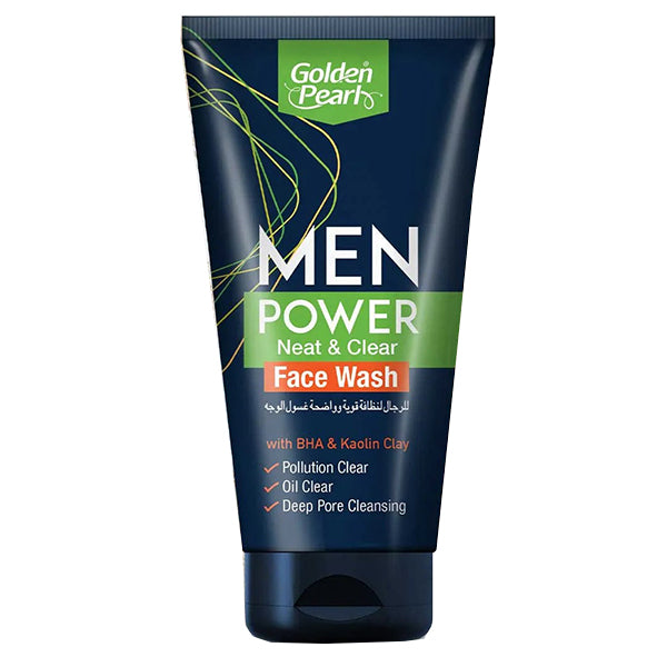 GOLDEN PEARL MEN POWDER NEAT&CLEAN FACEWASH 150ML
