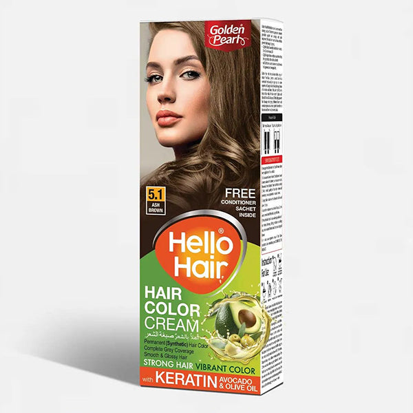 HELLO HAIR COLOR ASH BROWN #5.1 50GM