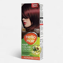 HELLO HAIR COLOR BURGUNDY #4.6 50GM
