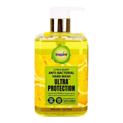 INSPIRE ANTI BACTERIAL CITRUS BURST HANDWASH 550ML