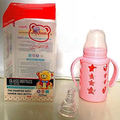 IYBAO GLASS BEAR BOTTLE FEEDER 120ML AYB9011