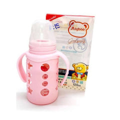 IYBAO GLASS BEAR EAR BOTTLE FEEDER 120ML AYB 9011