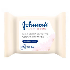 JOHNSONS 5IN1 EXTRA SENSITIVE CLEANSING WIPES 25PCS