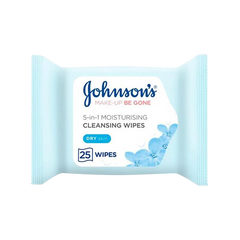 JOHNSONS 5IN1 MOISTURISING CLEANSING WIPES 25PCS