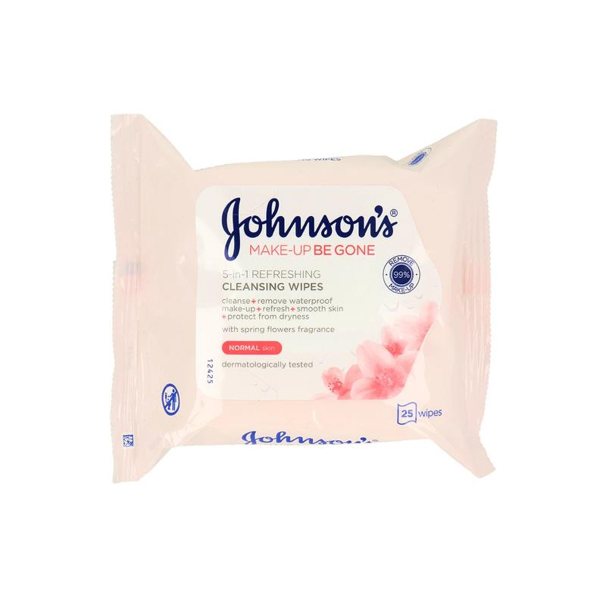JOHNSONS 5IN1 REFRESHING CLEANSING WIPES 25PCS