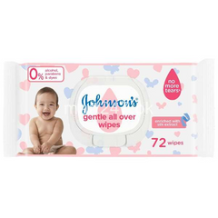 JOHNSONS GENTLE ALL OVER BABY WIPES 72PCS