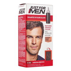 JUST FOR MEN SHAMPOO-IN HAIRCOLOUR MEDIUM BROWN H-35