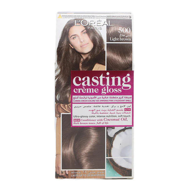 LOREAL CASTING CREME GLOSS LIGHT BROWN #500