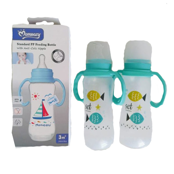 MOMEASY STANDARD PP FEEDING BOTTLE 240ML 44664