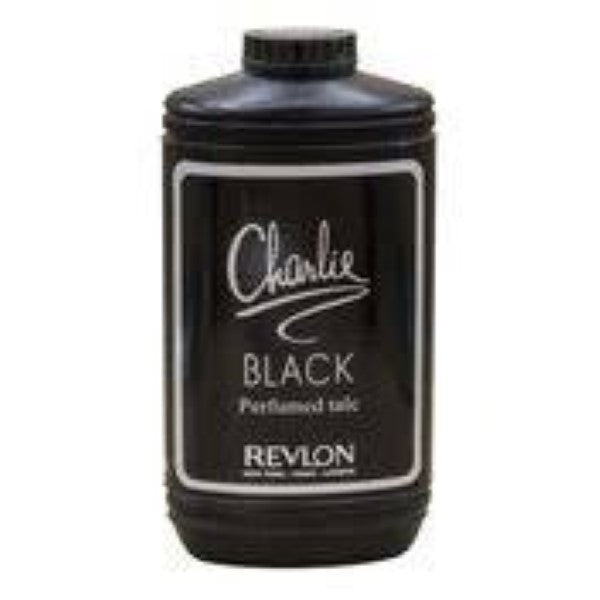 REVLON CHARLIE BLACK PERFUMED TALC POWDER LARGE