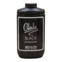 REVLON CHARLIE BLACK PERFUMED TALC POWDER LARGE