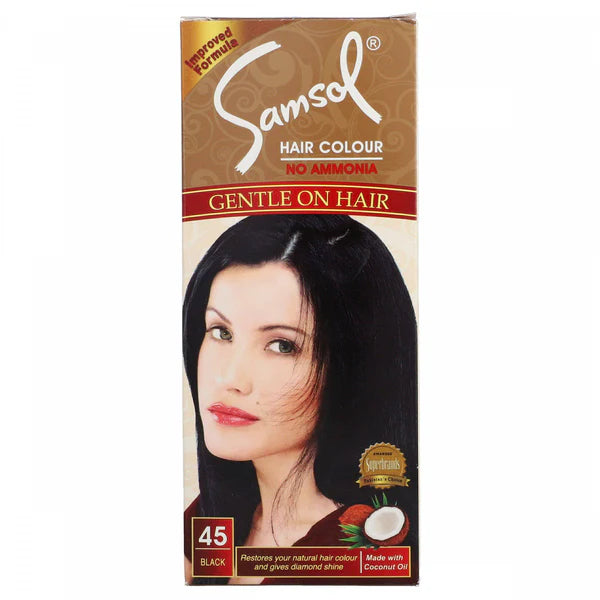 SAMSOL HAIR COLOR BLACK 45