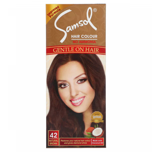 SAMSOL HAIR COLOR NATURAL BROWN 42