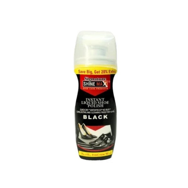 SIGNATURE INSTANT LIQUID SHOE POLISH BLACK 90ML