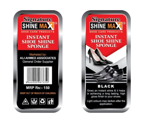 SIGNATURE INSTANT SHOE SHINE SPONGE BLACK