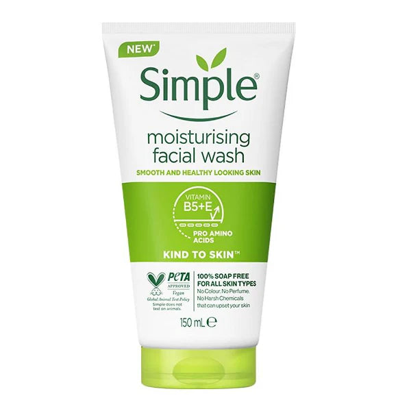 SIMPLE MOISTURISING FACIAL WASH 150ML