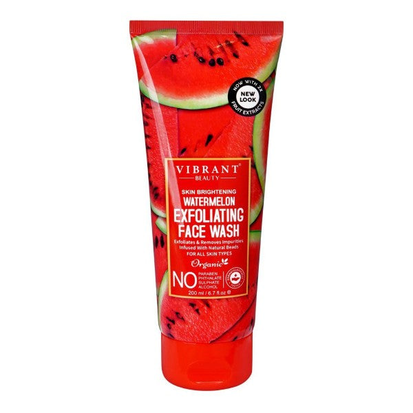 VIBRANT BEAUTY WATERMELON EXFOLIATING FACE WASH 200ML