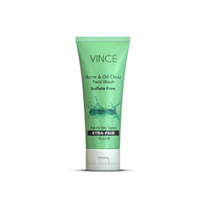 VINCE ACNE & OIL CLEAR SULFATE FREE FACEWASH 75ML