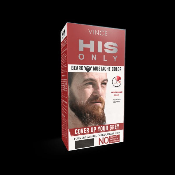 VINCE BEARD MUSTACHE COLOR LIGHT BROWN BM-05