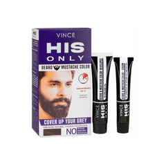 VINCE BEARD MUSTACHE COLOR MEDIUM BROWN BM-04
