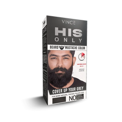 VINCE BEARD MUSTACHE COLOR NATURAL BLACK BM-02