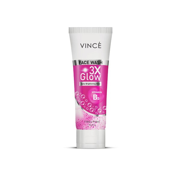 VINCE DAILY BRIGHTENING 3X GLOW FACEWASH 75ML