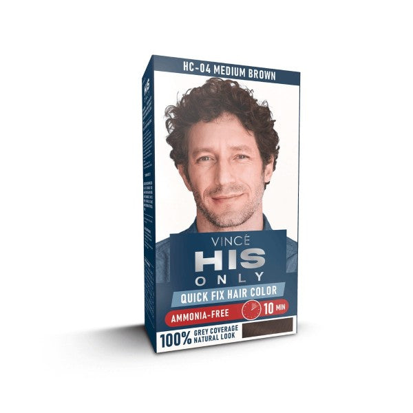 VINCE QUICK FIX HAIR COLOR HC-04 MEDIUM BROWN