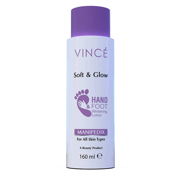 VINCE SOFT & GLOW HAND & FOOT WHITENING LOTION 160ML