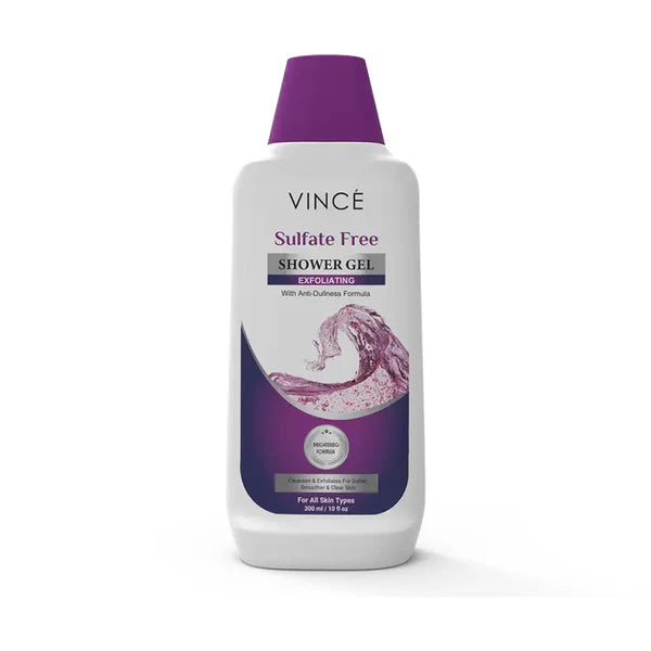 VINCE SULFATE FREE SHOWER GEL EXFOLIATING 300ML