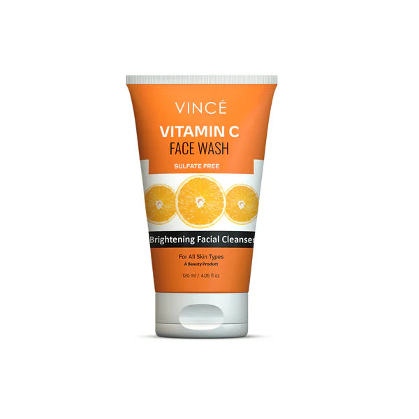 VINCE VITAMIN C BRIGHTENING FACIAL CLEANSER FACEWASH 120ML