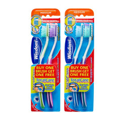 WISDOM TOTAL CARE MEDIUM TOOTH BRUSH 2PCS