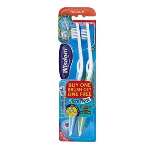 WISDOM ULTRA FLEX MEDIUM TOOTH BRUSH 2PCS